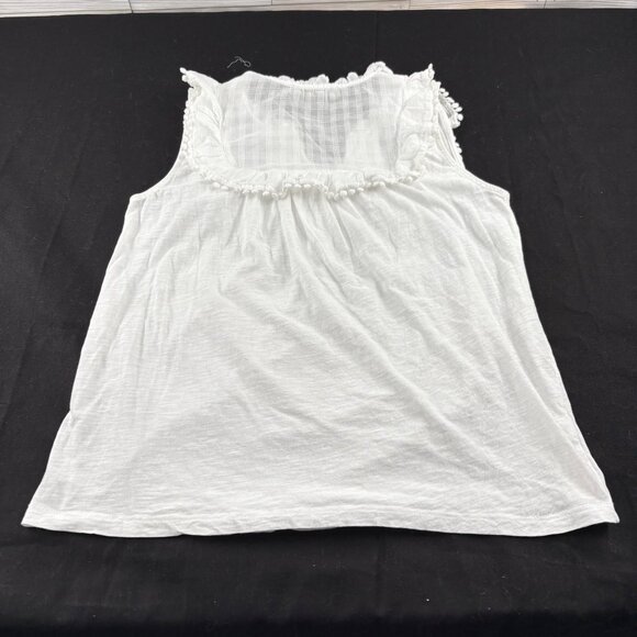 Loft Sleeveless White Top  Women's size‎ Small Blouse - Picture 5 of 6
